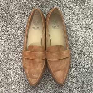 Tan Faux Leather Loafer Size 9